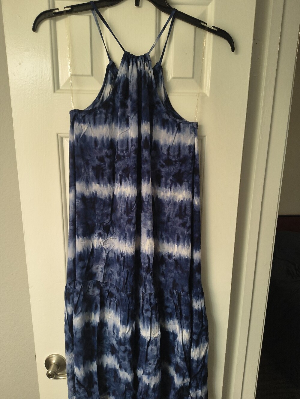 Xtraordinary Blue Tie Dye Maxi Dress -Size M